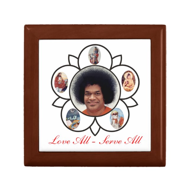 Vibuthi Box Love All - Serve All Sathya Sai Baba (Front)