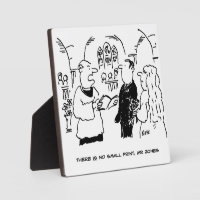 Vicar & Bridegroom at Wedding Marriage Ceremony Plaque