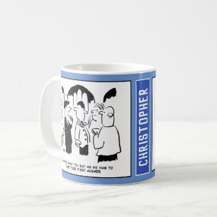 Vicar Has to take First Answer. Coffee Mug