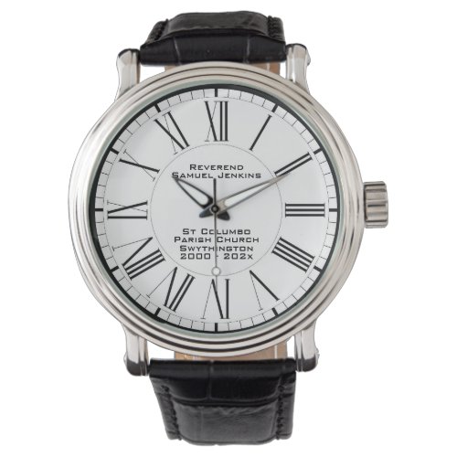 Vicar or Reverend Church Minister Commemorative Watch