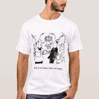 Vicar Says There's No Small Print Cartoon T-Shirt