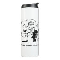 Vicar Says There's No Small Print Cartoon Thermal  Thermal Tumbler