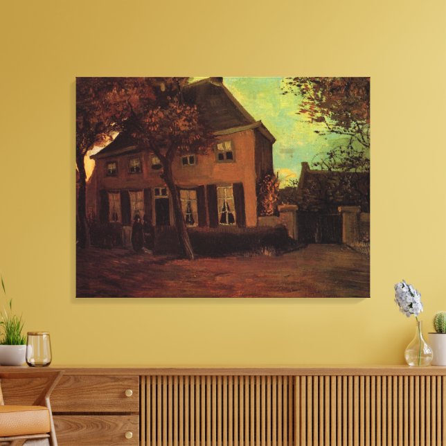 Vicarage at Nuenen by Vincent van Gogh Canvas Print (Insitu(LivingRoom))