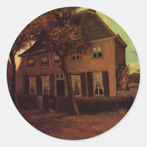 Vicarage at Nuenen by Vincent van Gogh Classic Round Sticker