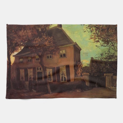 Vicarage at Nuenen by Vincent van Gogh Kitchen Towel