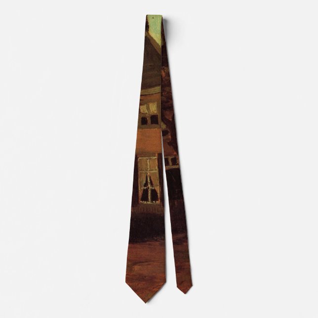 Vicarage at Nuenen by Vincent van Gogh Neck Tie (Front)