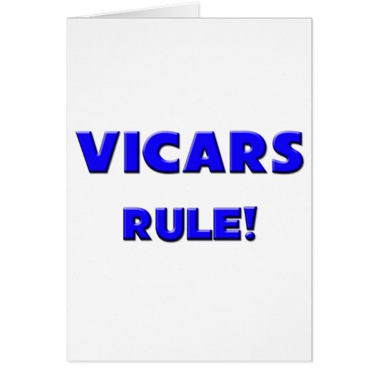 Vicars Rule! Cards (Front)