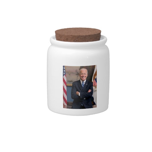 Vice President Joe Biden of Obama Presidency Candy Jar (Front)