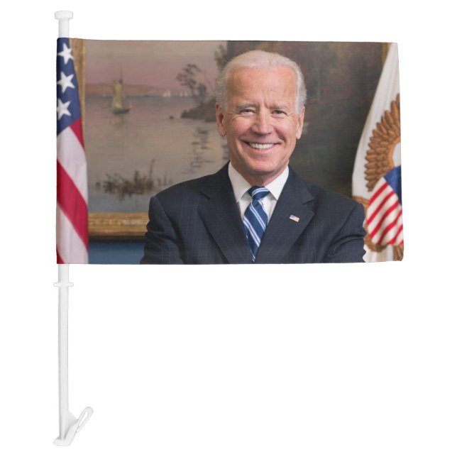 Vice President Joe Biden of Obama Presidency Car Flag (Front)