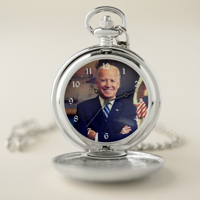 Vice President Joe Biden of Obama Presidency Pocke Pocket Watch (Inside)