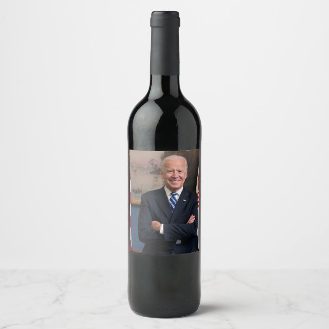 Vice President Joe Biden of Obama Presidency Wine Label (Front)