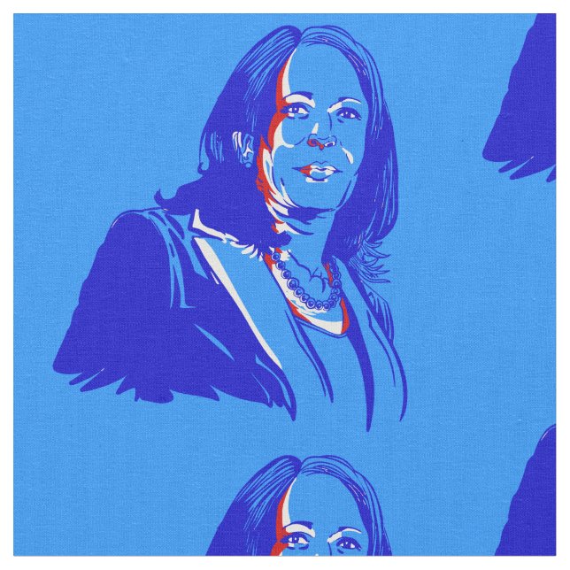 vice president kamala harris democrat  fabric (Close Up)