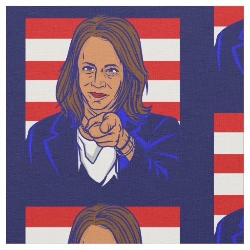 vice president kamala harris flag fabric