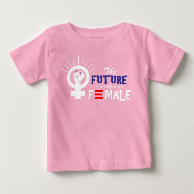 Vice President Kamala Harris Future is Female Baby T-Shirt (Front)