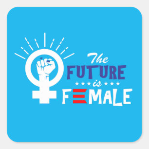 Vice President Kamala Harris Future is Female Square Sticker