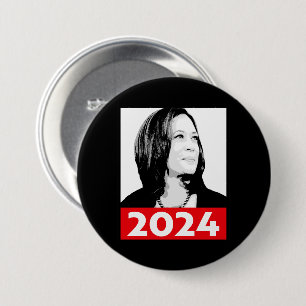 Vice President Kamala Harris Graffiti Portrait Button