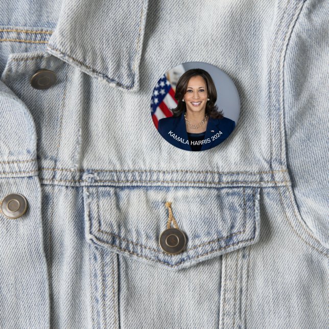 Vice President Kamala Harris Official Portrait Button (In Situ)