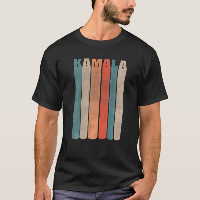 Vice President Kamala Harris Retro Distressed Desi T-Shirt (Front)