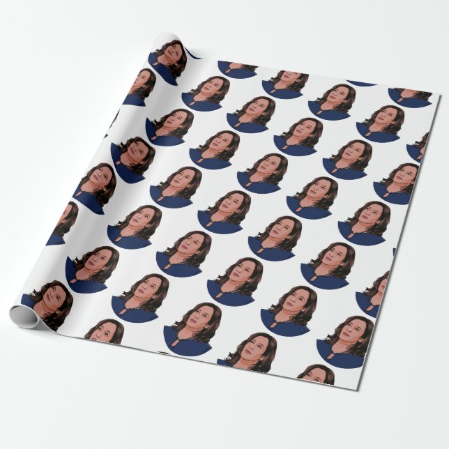 Vice President Kamala Harris Wrapping Paper (Unrolled)