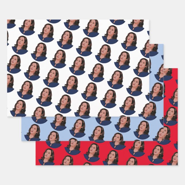 Vice President Kamala Harris Wrapping Paper Sheets (Set)