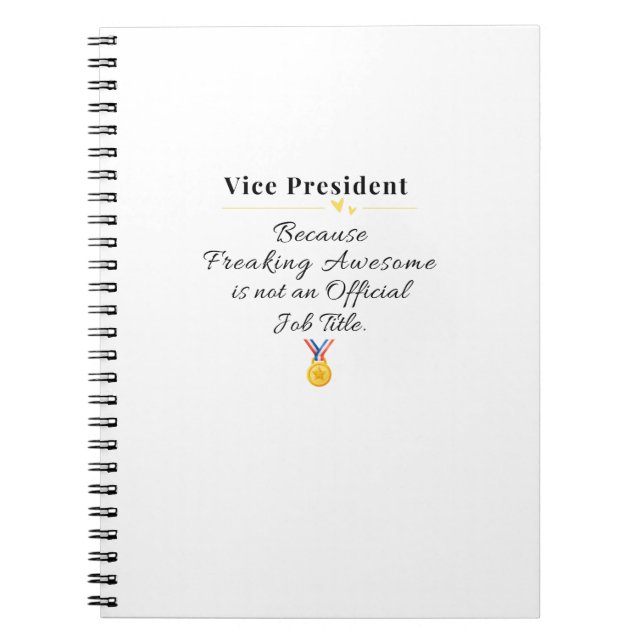 Vice President Notebook (Front)