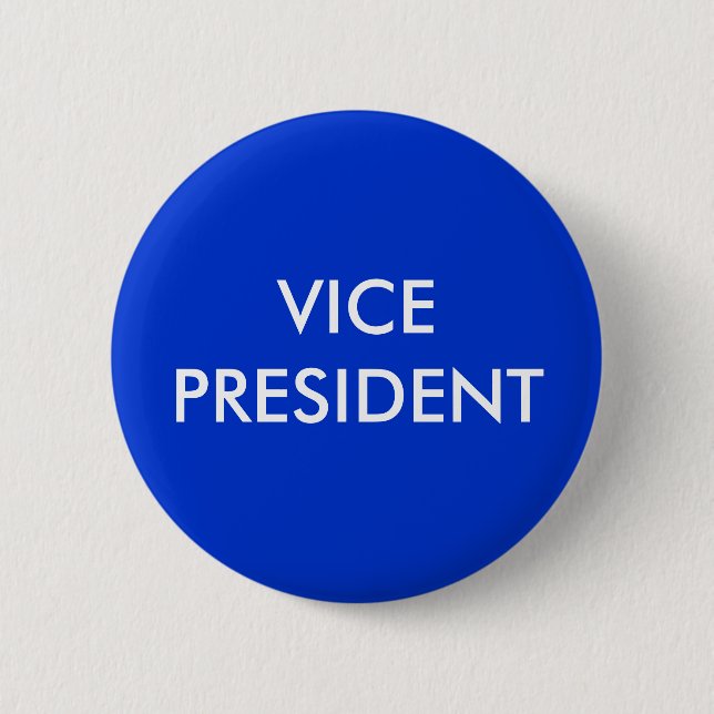 VICE PRESIDENT PINBACK BUTTON (Front)