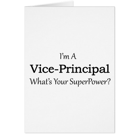 Vice-Principal Cards (Front)