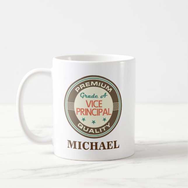 Vice Principal Personalized Office Mug Gift (Left)