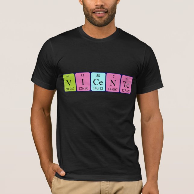 Vicente periodic table name shirt (Front)