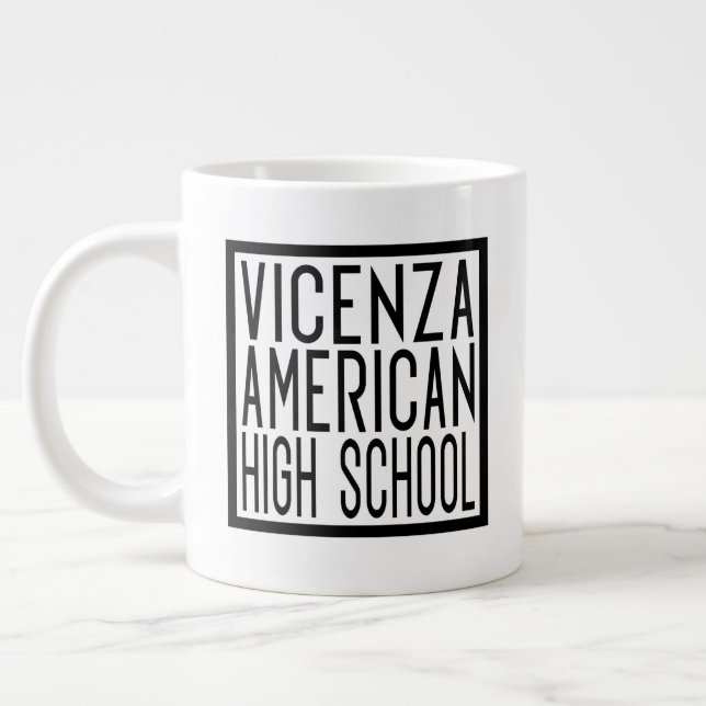 Vicenza American High School Giant Coffee Mug (Left)