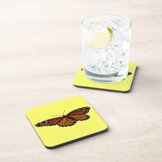 Viceroy Butterfly Beautiful Nature Photography Beverage Coaster (Right Side)