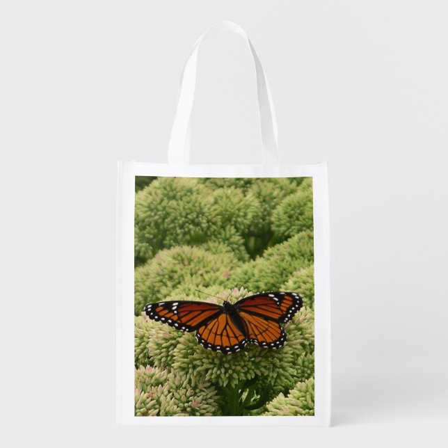 Viceroy Butterfly Beautiful Nature Photography Grocery Bag (Front)