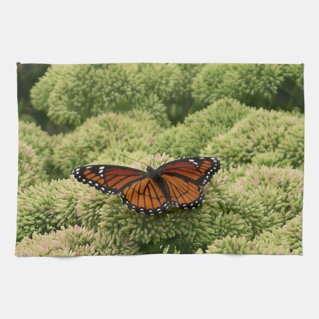 Viceroy Butterfly Beautiful Nature Photography Kitchen Towel (Horizontal)