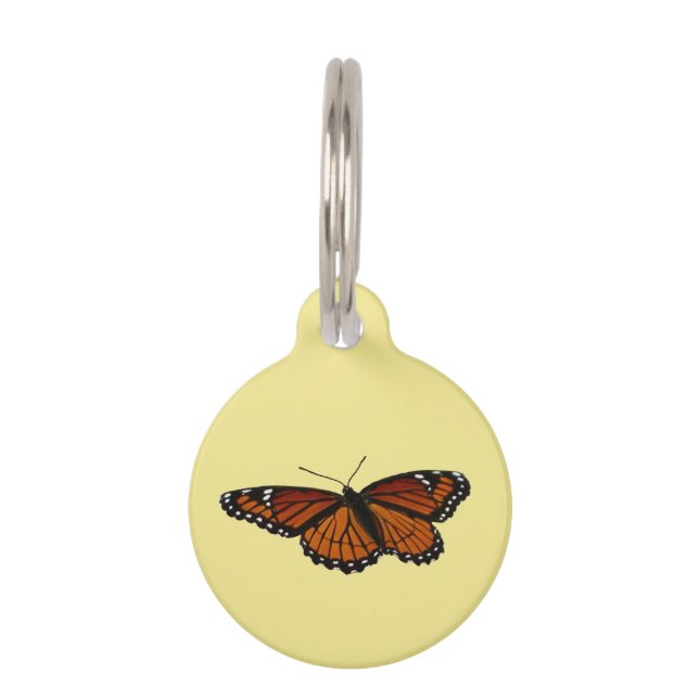 Viceroy Butterfly Beautiful Nature Photography Pet ID Tag (Front)