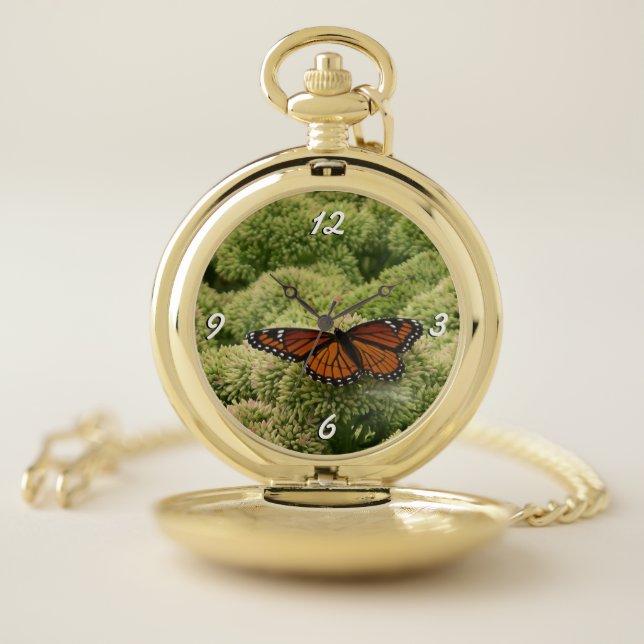 Viceroy Butterfly Beautiful Nature Photography Pocket Watch (Inside)