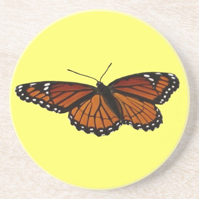Viceroy Butterfly Beautiful Nature Photography Sandstone Coaster (Front)