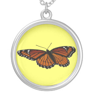Viceroy Butterfly Beautiful Nature Photography Silver Plated Necklace