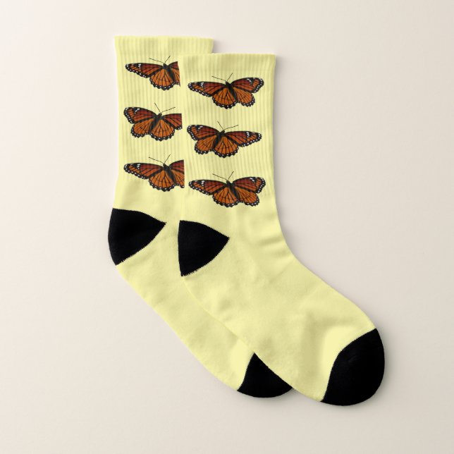 Viceroy Butterfly Beautiful Nature Photography Socks (Pair)
