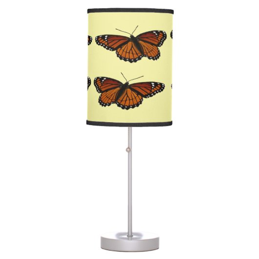 Viceroy Butterfly Beautiful Nature Photography Table Lamp (Front)