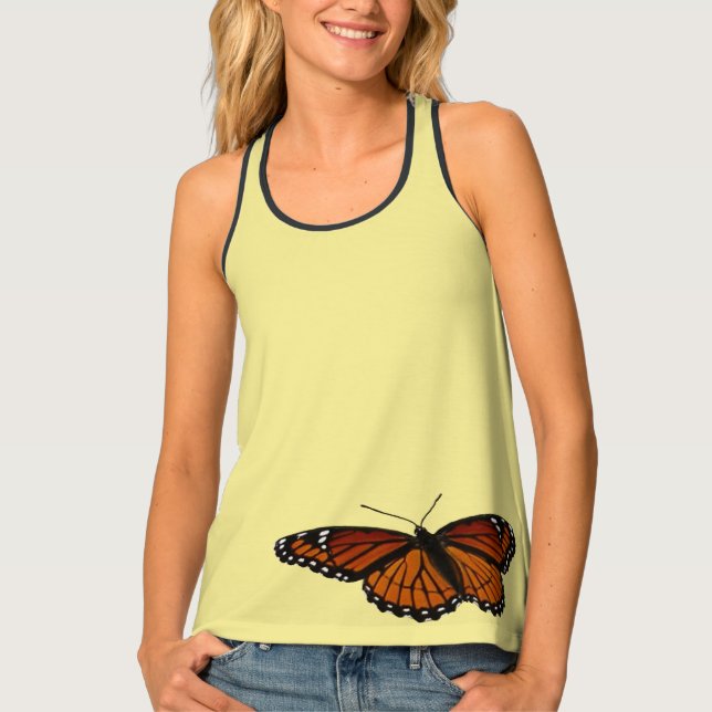 Viceroy Butterfly Beautiful Nature Photography Tank Top (Front)