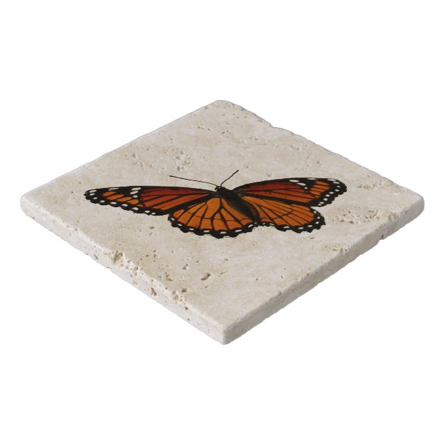 Viceroy Butterfly Beautiful Nature Photography Trivet (Corner)