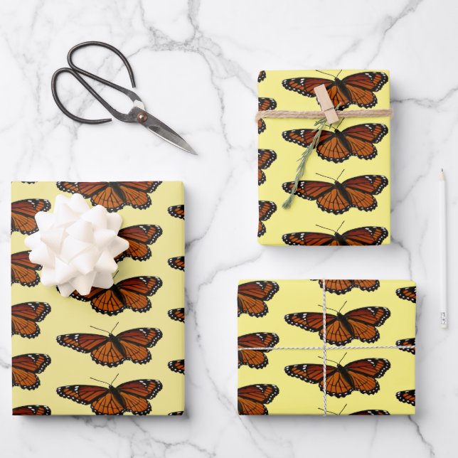 Viceroy Butterfly Beautiful Nature Photography Wrapping Paper Sheets (Front)