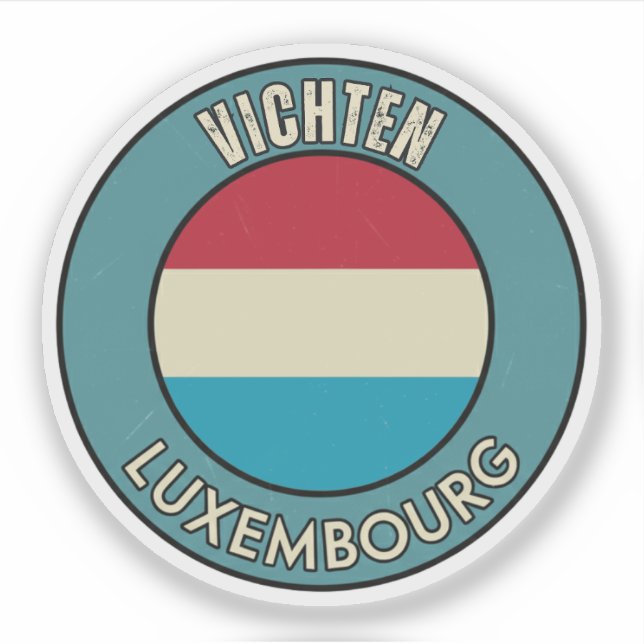 Vichten, Luxembourg Sticker (Front)