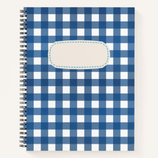 Vichy Blue Marine Notebook