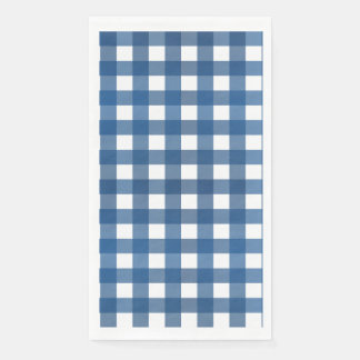 Vichy Blue Marine Paper Guest Towels