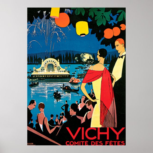 Vichy - France - Vintage Travel Poster (Front)