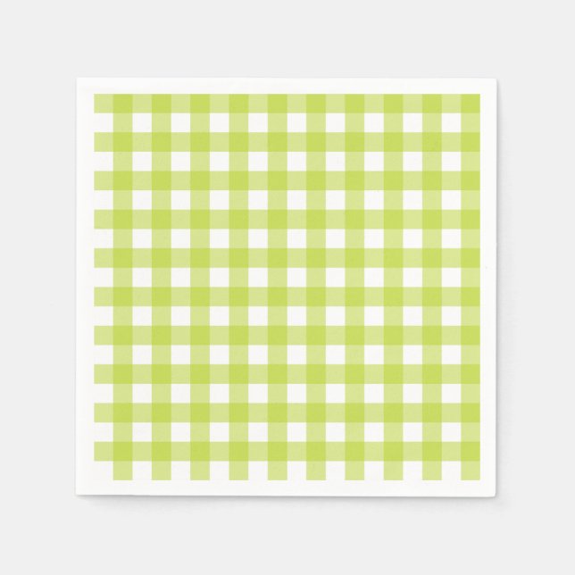 Vichy Green Apple Napkins (Front)