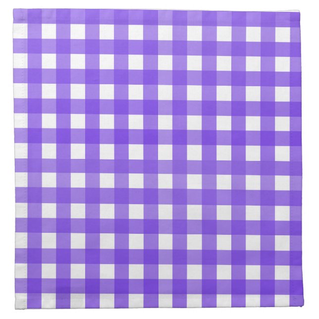 Vichy Lavande Cloth Napkin (Front)