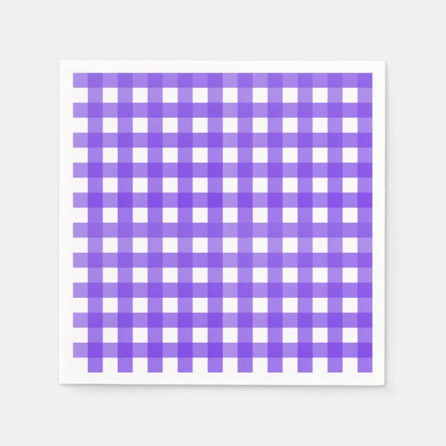 Vichy Lavande Napkins (Front)