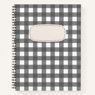 Vichy Light Gray Notebook